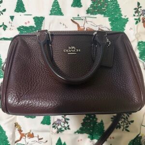 Coach Dark Brown Leather Satchel